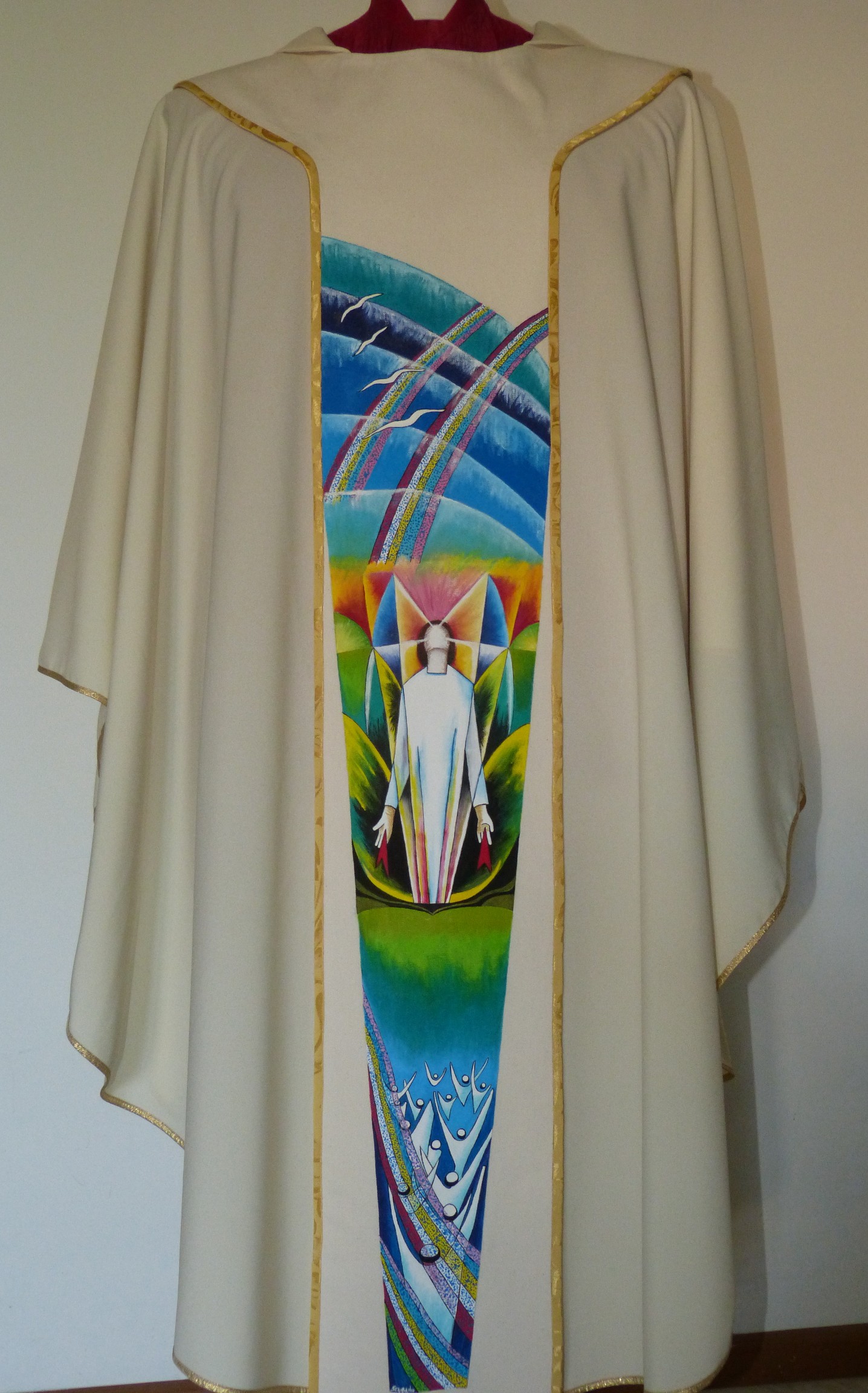 Stolone per casula sacerdotale: Cristo Risorto